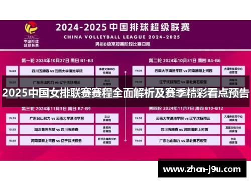 2025中国女排联赛赛程全面解析及赛季精彩看点预告