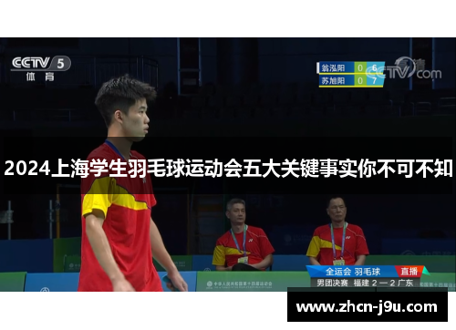 2024上海学生羽毛球运动会五大关键事实你不可不知