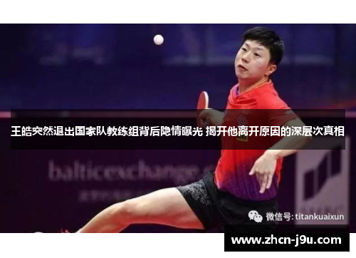 王皓突然退出国家队教练组背后隐情曝光 揭开他离开原因的深层次真相